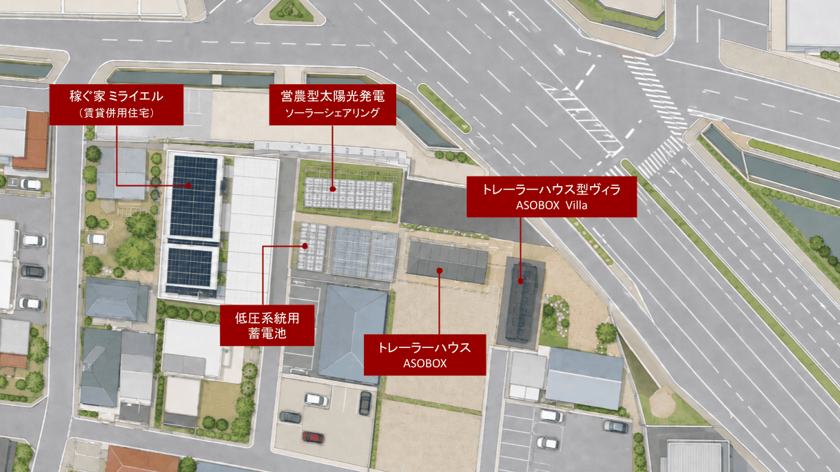 GREEN BASE Tokushima 配置図